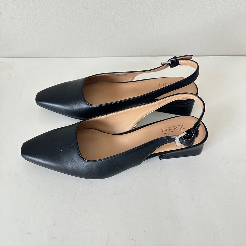 NEW Naturalizer Ginger Black Block Heel Women's Slingbacks, Sz 7M - Picture 3 of 12